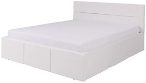 Επενδυμένο κρεβάτι Calabrini-Λευκό