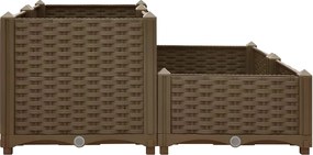 vidaXL Ζαρντινιέρα 80 x 80 x 38 εκ. από Πολυπροπυλένιο