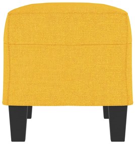 vidaXL Πάγκος Ανοιχτό Κίτρινο 70 x 35 x 41 εκ. Υφασμάτινος