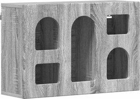 vidaXL Κρεμαστό ντουλάπι με ράφι ELST Γκρι Sonoma 60 x 20 x 40 εκ