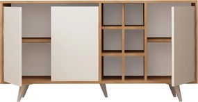 Κονσόλα Δρυς / Λευκό PICUN 140x40x86