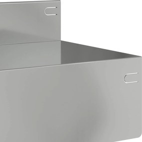 vidaXL Περίγραμμα γκαζόν 30 τμχ. 100 x 10 x 8 εκ Ατσάλι Ασημί