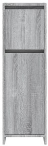 vidaXL Ντουλάπι Μπάνιου Γκρι Sonoma 30x30x95 εκ. Επεξεργασμένο Ξύλο
