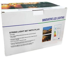 Εξωτερικά φώτα κρεμαστά γιρλάντα LED 5m 10L- Innovative LED lighting