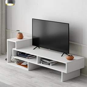 Έπιπλο τηλεόρασης Tetra λευκό 136x40x42εκ
