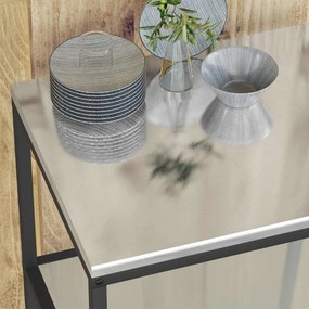 vidaXL Ράφι Κουζίνας HATTEM Ασημί 90 x 50 x 92 εκ Ατσάλι
