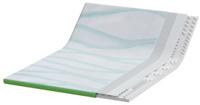 vidaXL Στρώματα Λευκό και Πράσινο 140 x 200 cm