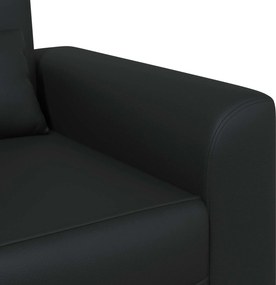 vidaXL Πολυθρόνα Μαύρο Τεχνητό Δέρμα