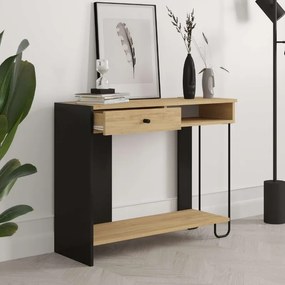 Κονσόλα Sirius Megapap χρώμα sapphire oak - silky black 100x35x79εκ.-GP037-0253,1