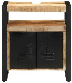 vidaXL Ντουλάπι Μπάνιου Καφέ 55 x 35 x 60 εκ. Μασίφ ξύλο μάνγκο