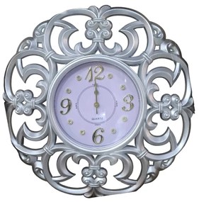 Ρολόι τοίχου Vintage - 865T - 008656 - Silver-008656_s