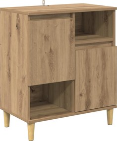 vidaXL Πλαϊνό γραφείο artisan δρυς 35 x 60 x 70 εκ Επεξεργασμένο Ξύλο