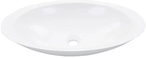 vidaXL Νιπτήρας Λευκός 59,3x35,1x10,7 εκ. Συνθετικός Τεχνητό Μάρμαρο