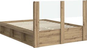 vidaXL Καλάθι με αποθήκη και κεφαλάρι Artisan Δρυς 150 x 200 cm