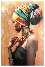 Canvas wall art African Inart 80x3x120cm 80x3x100 εκ.