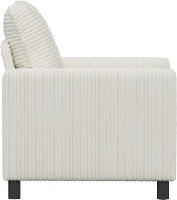 vidaXL Καναπές Κρεμ 76 x 81 x 87,5 εκ Πολυεστέρας