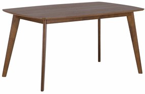 Τραπέζι Berwyn 961, Σκούρο ξύλο, 75x90x150cm, 23 kg, Ινοσανίδες μέσης πυκνότητας, Ξύλο, Ξύλο: Καουτσούκ | Epipla1.gr