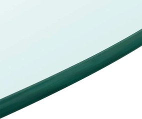 vidaXL Επιφάνεια Τραπεζιού Στρογγυλή 700 χιλ. από Ψημένο Γυαλί