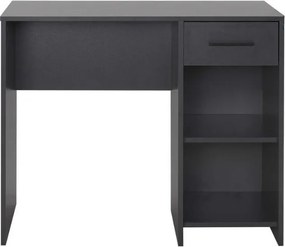 Γραφείο εργασίας Concept Megapap χρώμα ανθρακί 90x52x75εκ.