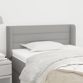 vidaXL Κεφαλάρι με Πτερύγια Ανοιχτό Γκρι 83x16x78/88 εκ. Υφασμάτινο