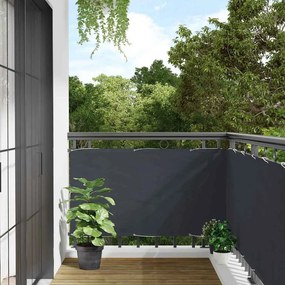 vidaXL Περίφραξη Μπαλκονιού Προστατευτική Ανθρακί 400x120 εκ. από PVC