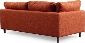 Corner Sofa New Tulip With Pouf - Orange Orange