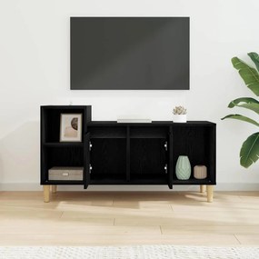 vidaXL Ντουλάπι TV Μαύρη Οξυά 100 x 35 x 55 εκ Επεξεργασμένο ξύλο