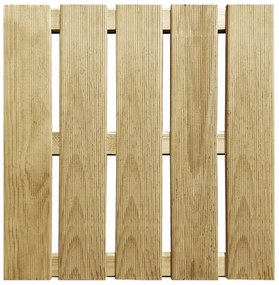 vidaXL Πλακάκια Deck 6 τεμ. Πράσινο 50 x 50 εκ. Ξύλινα