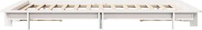 vidaXL Σκελετός Κρεβ. Χωρίς Στρώμα Λευκό 120x200 εκ Μασίφ Πεύκο