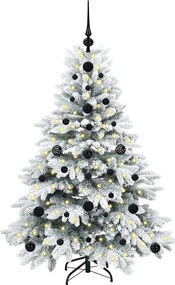 vidaXL Τεχνητό Χριστουγεννιάτικο Δέντρο Λευκό 120 cm ΠΕ και PVC