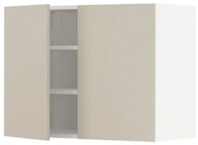 METOD ντουλάπι τοίχου με ράφια/2 πόρτες, 80x60 cm 194.568.15