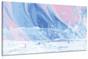 Εικόνα χιονισμένο τοπίο με άγγιγμα διαστήματος - 120x80