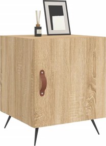 vidaXL Κομοδίνα 2 τεμ. Sonoma Δρυς 40 x 40 x 50 εκ. από Επεξεργ. Ξύλο