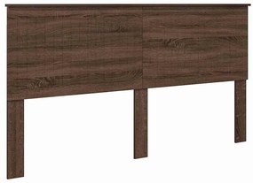 vidaXL Κεφαλάρι με κεφαλάρι Καφέ δρυς 180 cm Επεξεργασμένο ξύλο