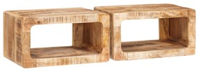 vidaXL Κομοδίνα 45 x 30 x 24 εκ. Μασίφ ξύλο μάνγκο