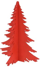 Ξύλινο Διακοσμητικό Δέντρο με διαστάσεις 33x33x43cm - Red