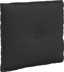 vidaXL Μαξιλάρι Πλάτης Μαύρο 50 x 45 εκ. Ύφασμα Μικροΐνας