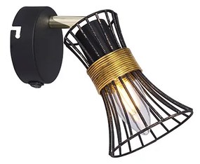 Απλίκα Globo Lighting Purra 54814-1 Μαύρο