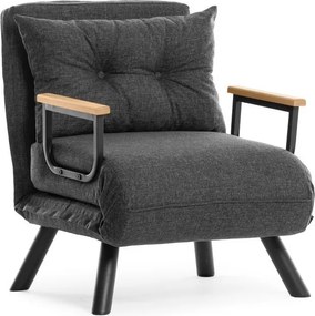 Πολυθρόνα-Κρεβάτι Σκούρο Γκρι SANDO SINGLE 78x67x78