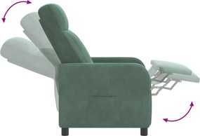 vidaXL Κάθισμα μασάζ Θαλασσί Βελούδο