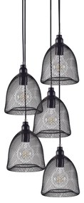 Φωτιστικό Οροφής Πολύφωτο Homelighting Zola 77-4352 Black