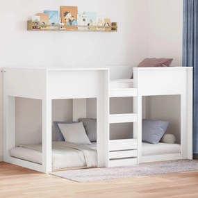 vidaXL Κρεβάτι Κουκέτα για Παιδιά Λευκό 100 x 200 cm