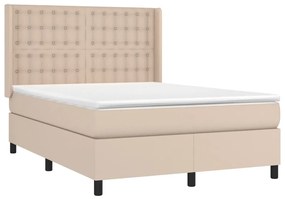 ΚΡΕΒΑΤΙ BOXSPRING ΜΕ ΣΤΡΩΜΑ ΚΑΠΟΥΤΣΙΝΟ 140X190ΕΚ.ΑΠΟ ΣΥΝΘ.ΔΕΡΜΑ 3132500