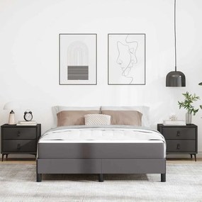 vidaXL Κρεβάτι Άλλο Γκρι 140 x 190 cm Τεχνητό δέρμα