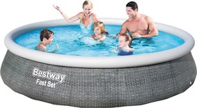 Φουσκωτή Πισίνα Bestway Γκρι 7340 L 396 x 84 cm