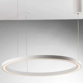 Φωτιστικό Οροφής Hoop LED-HOOP-S120-BCO 60W Led Φ120cm 150cm White Luce Ambiente Design Αλουμίνιο