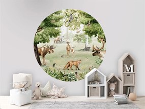 Woodland Wonders Ταπετσαρια Τοιχου Πρασινο Στρογγυλη 80cm