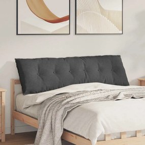 vidaXL Μαξιλάρι Πλάτης Σκούρο Γκρι 160 x 50 x 19 cm