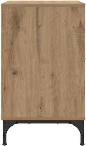 vidaXL Κομοδίνο 2 τεμ. artisan δρυς 49 x 36 x 61 εκ Επεξεργασμένο ξύλο
