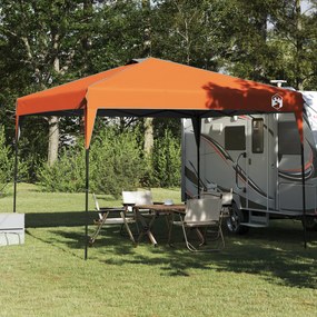 vidaXL Σκηνή Σκίασης Πορτοκαλί 300 x 300 x 227 / 236 / 245 εκ